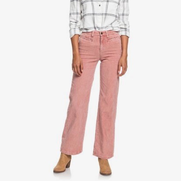 ROXY Discover People Pink Corduroy Pants - Picture 2 of 16